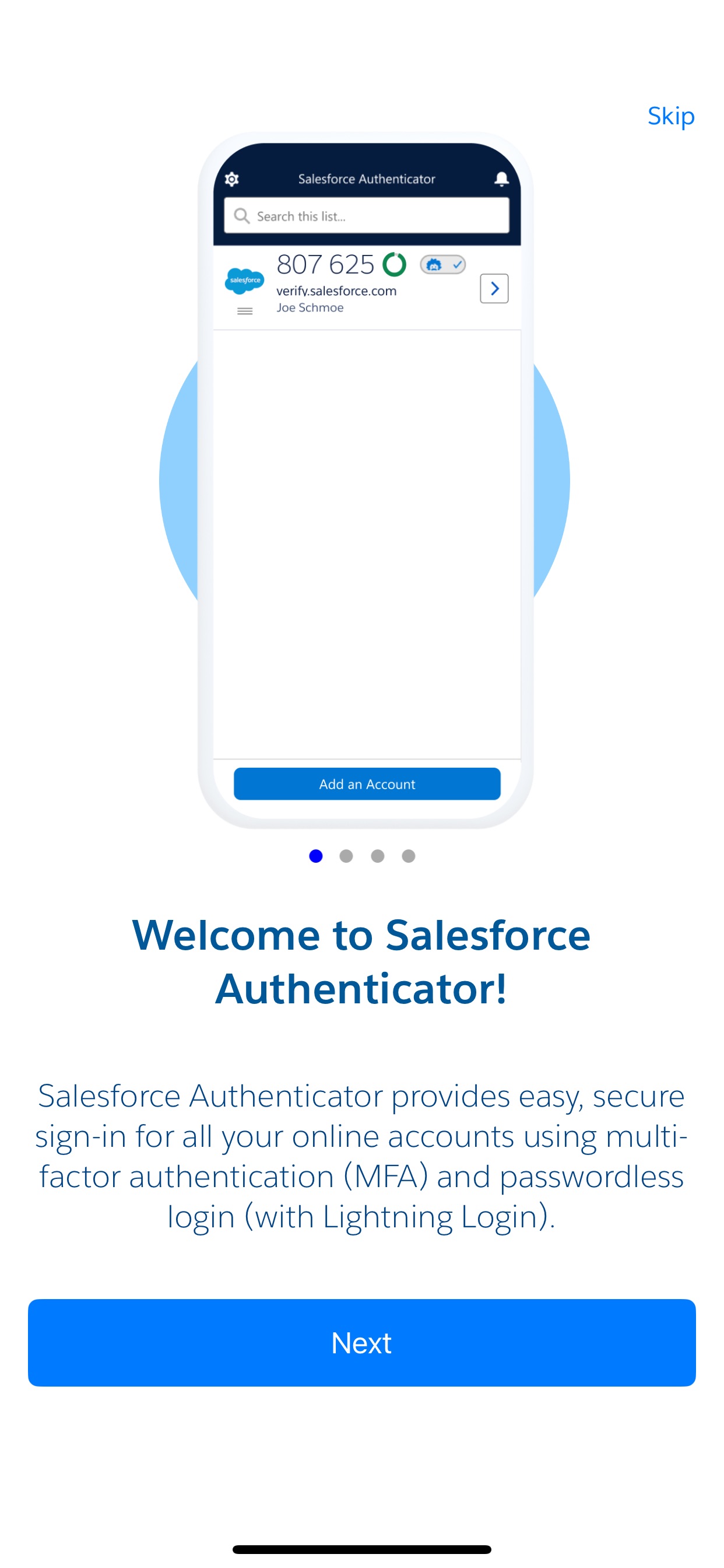 Salesforce Authenticator screenshot 1