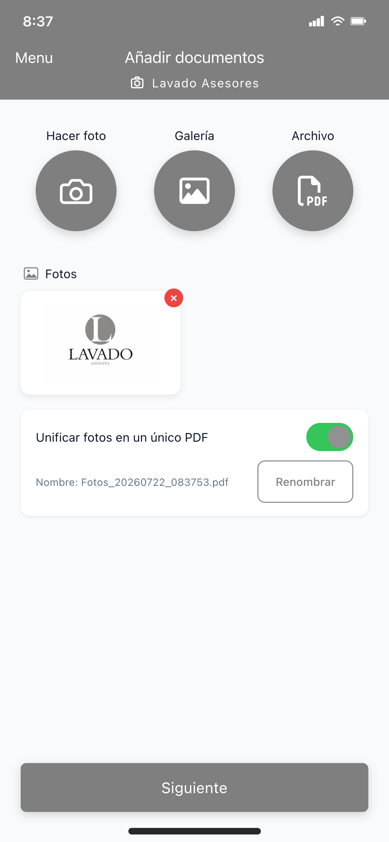 Lavado asesores screenshot 4