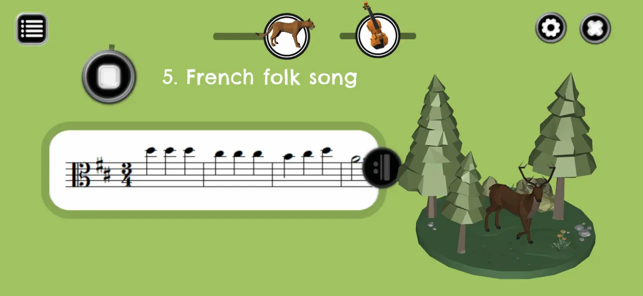 Screenshot #1 pour Folk fox songs Viola