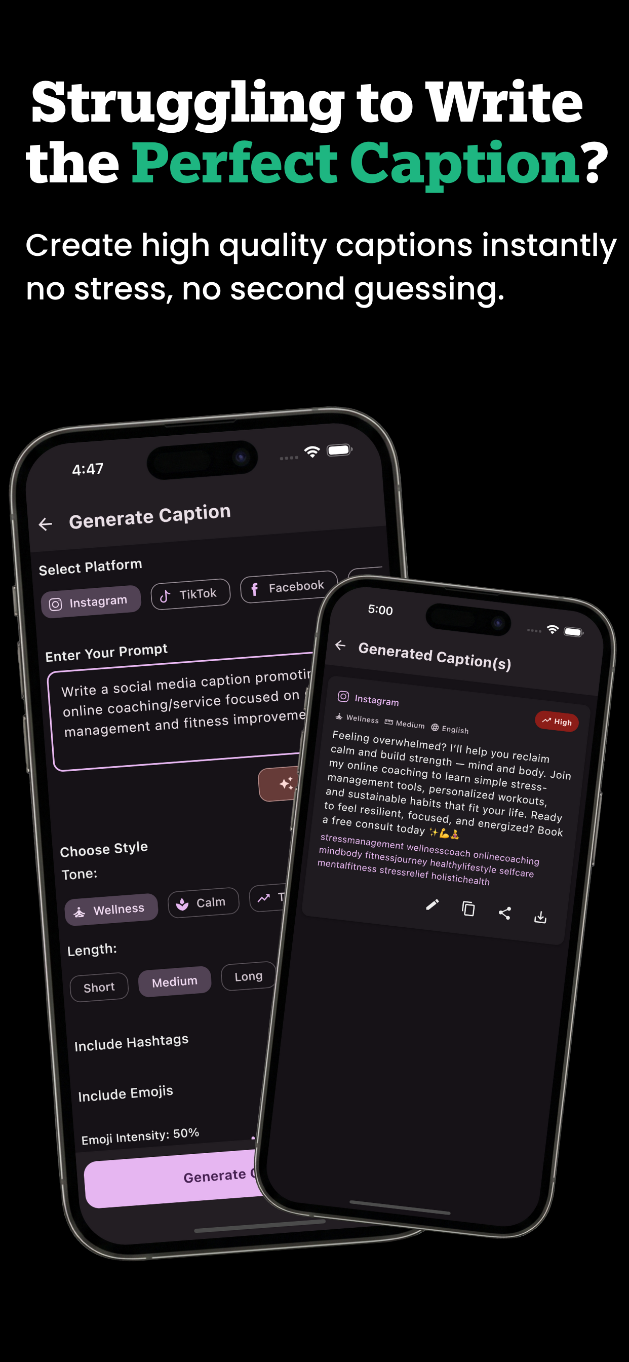 Caption Generator - CreContent