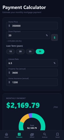 Mortgage Math iPhone screenshot