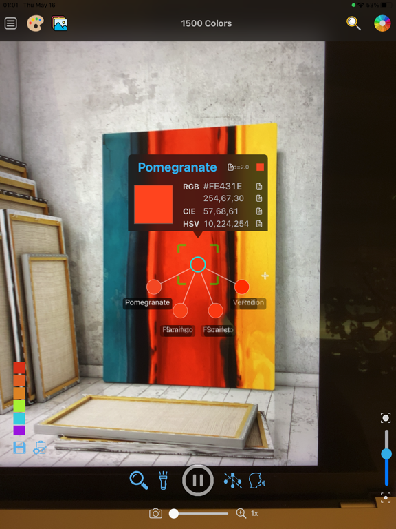 Color Name Recognizer Camera iPad screenshot 1 - Utilities app