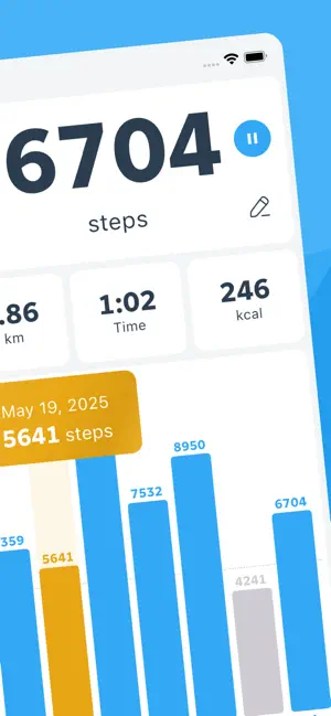 Pedometer: Walk & Step Counter iPhone screenshot 3