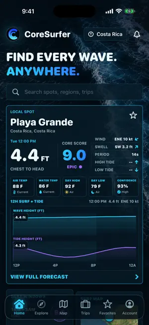 CoreSurfer Surf Reports screenshot 1