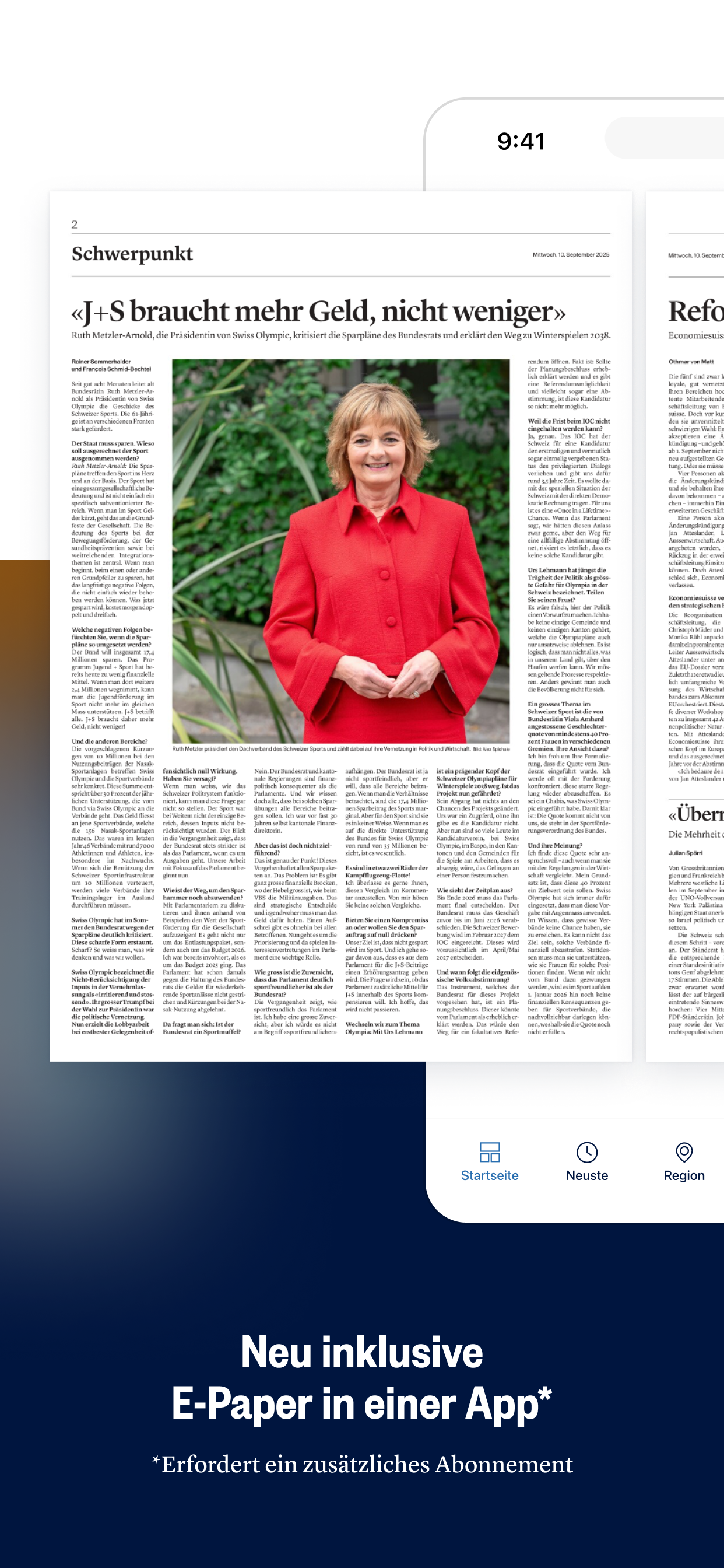 Limmattaler Zeitung screenshot 2