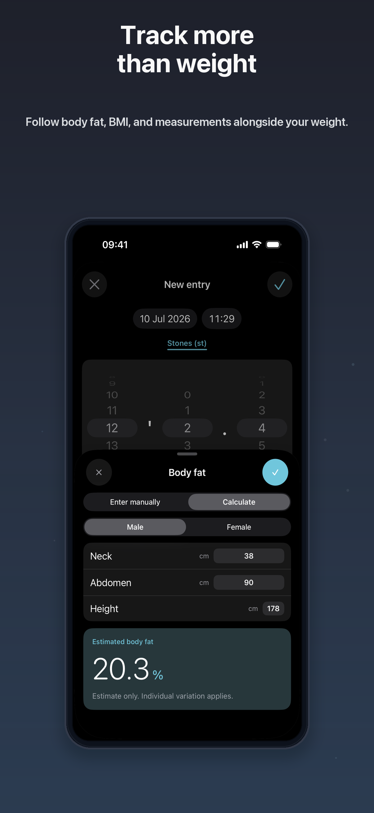 Weyt: Weight Tracker & BMI Log screenshot 6