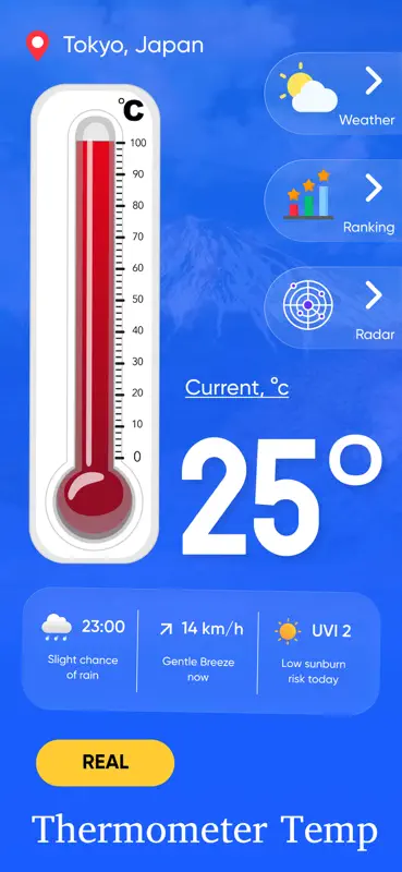 Real Thermometer & Temperature screenshot 1 of 7