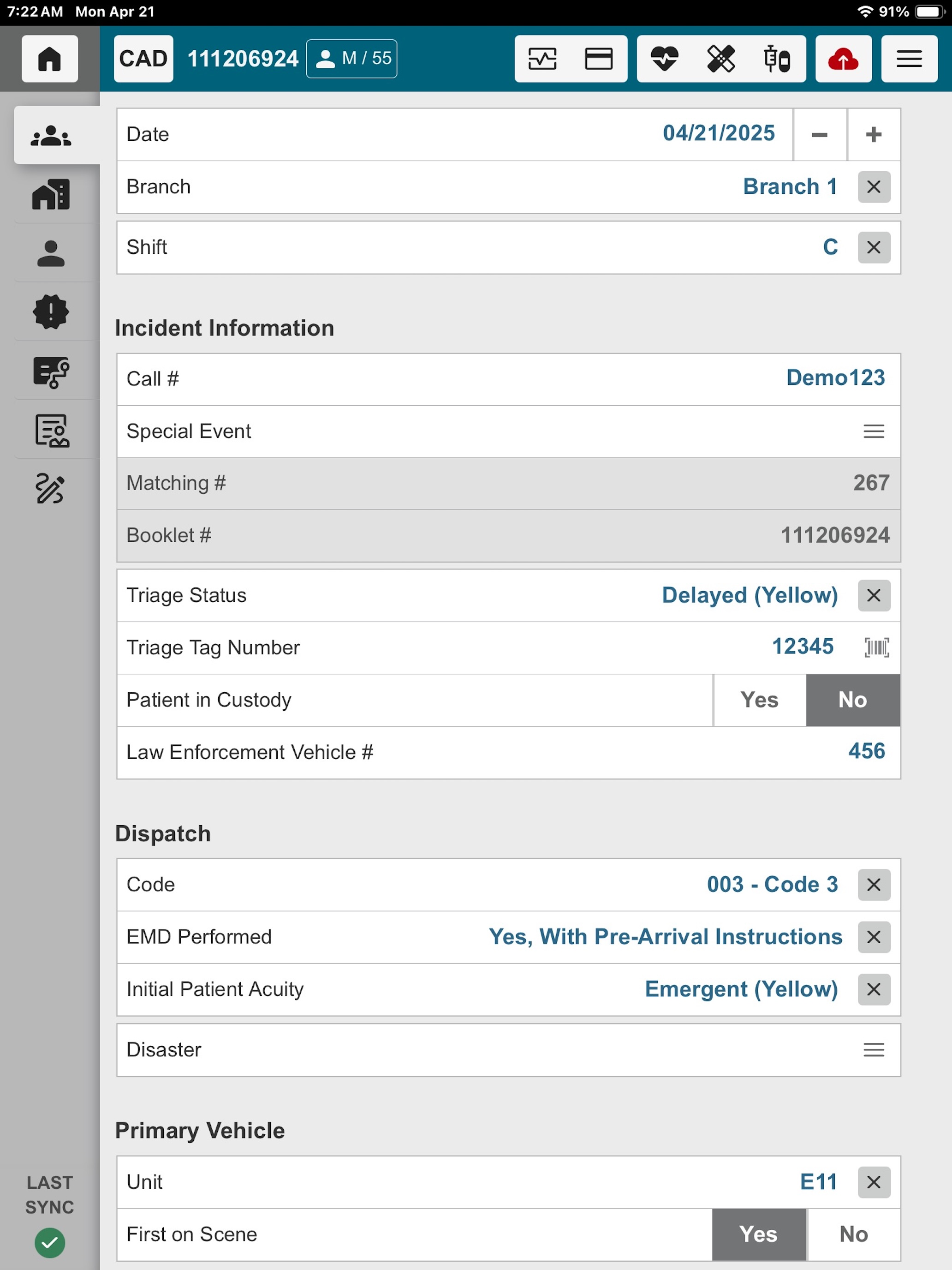 HealthEMS MobileTouch screenshot 3