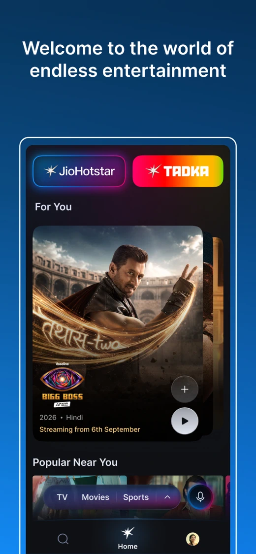 JioHotstar search result