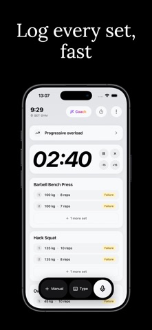 Liftly - Voice Workout Logging screenshot