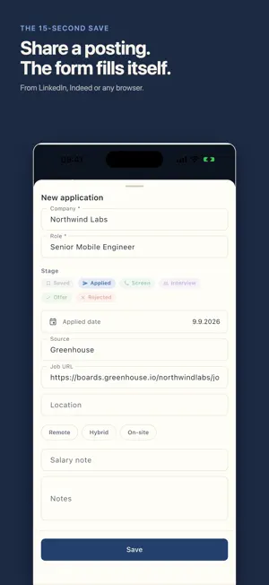 Applied: Application Tracker screenshot 2
