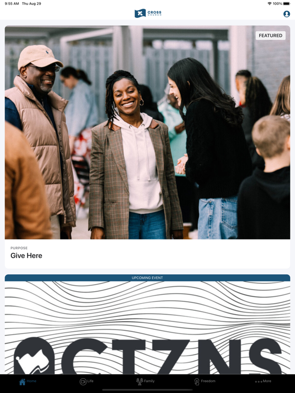 Cross Church Atlanta iPad screenshot 2 - Lifestyle app