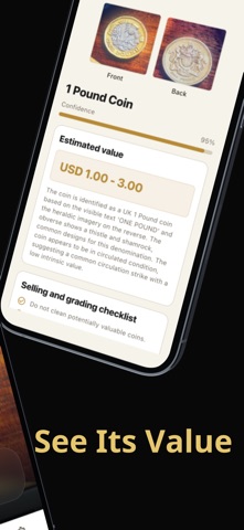Coin Identifier: AI Coin ID iPhone screenshot