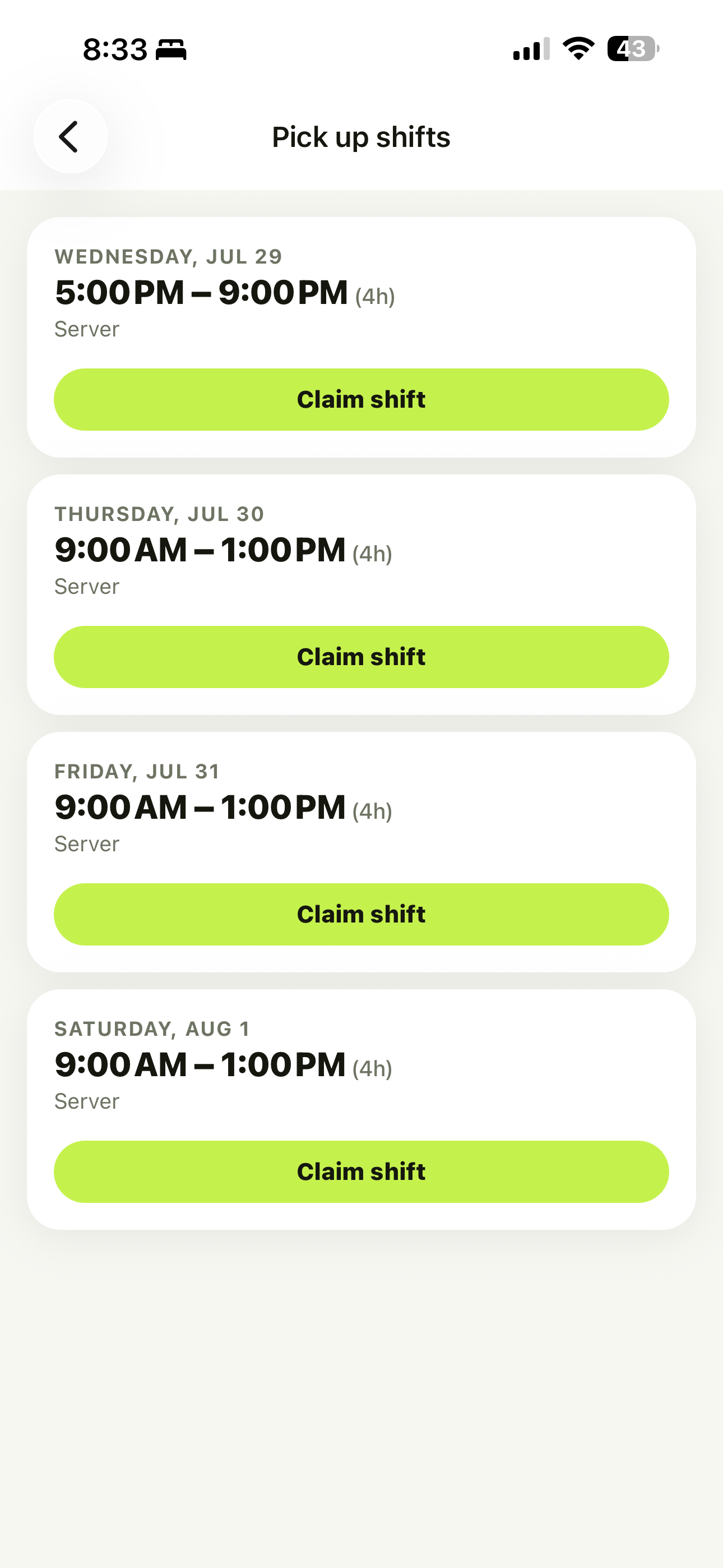 SimpleStaff screenshot 7