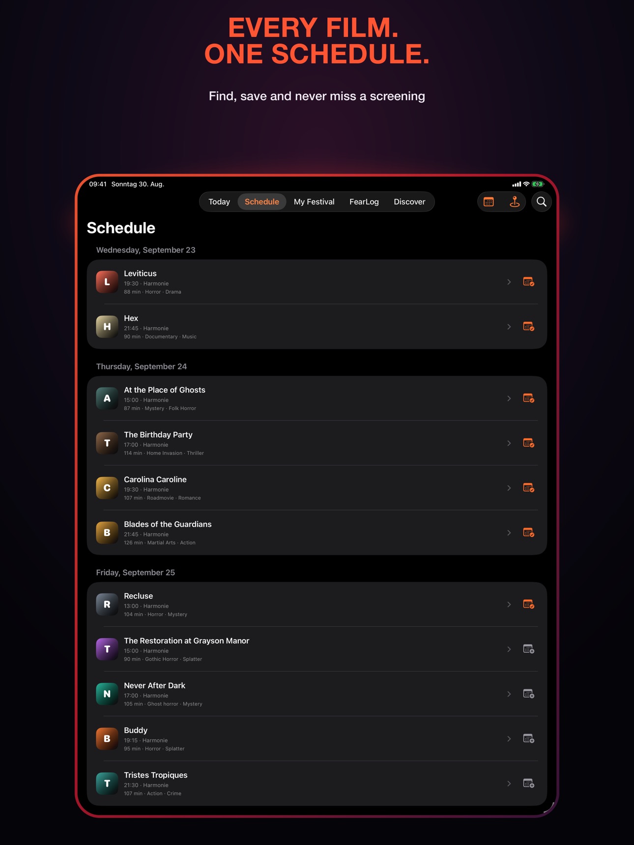 Screenshot 8 of FearScore – Festival Planner