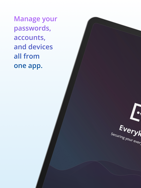 Everykey iPad screenshot 1 - Productivity app