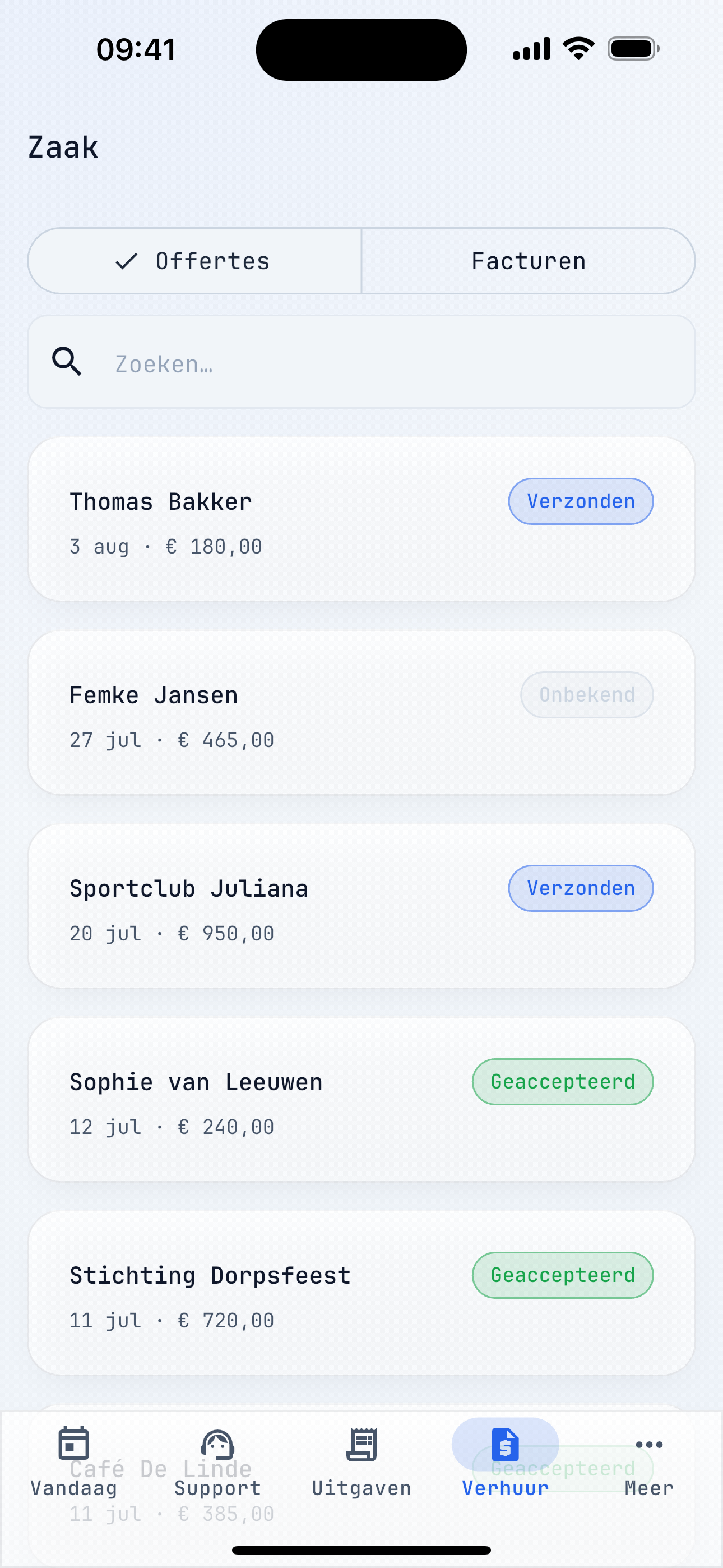 De Zaak App screenshot 3