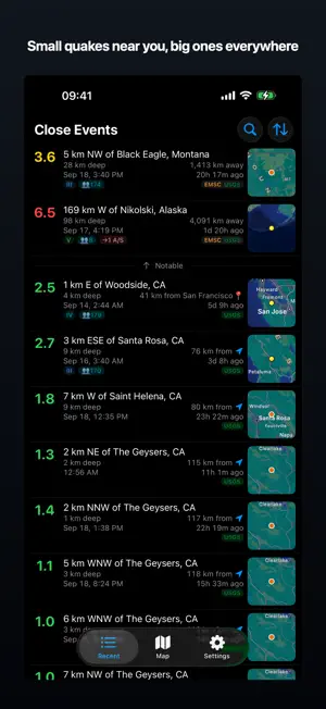 NewQuake: Earthquake Tracker screenshot 3