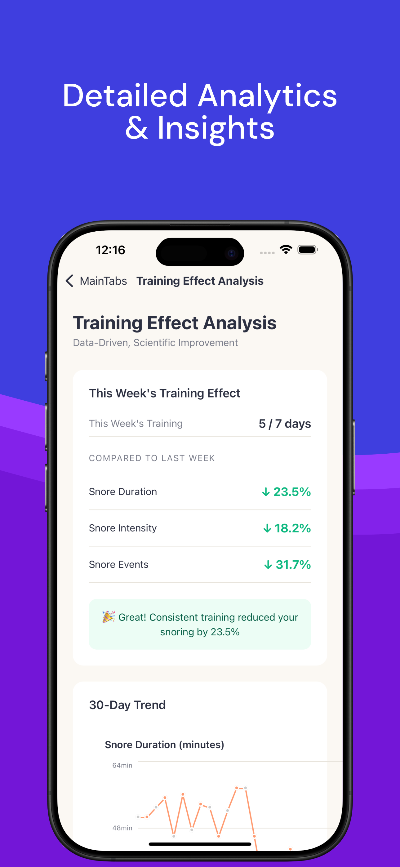 SnoreLess: Throat Training