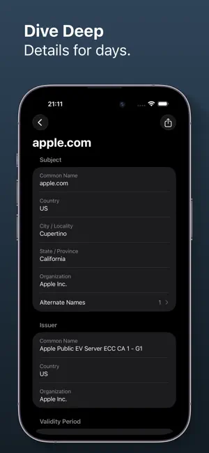 TLS Inspector screenshot 3