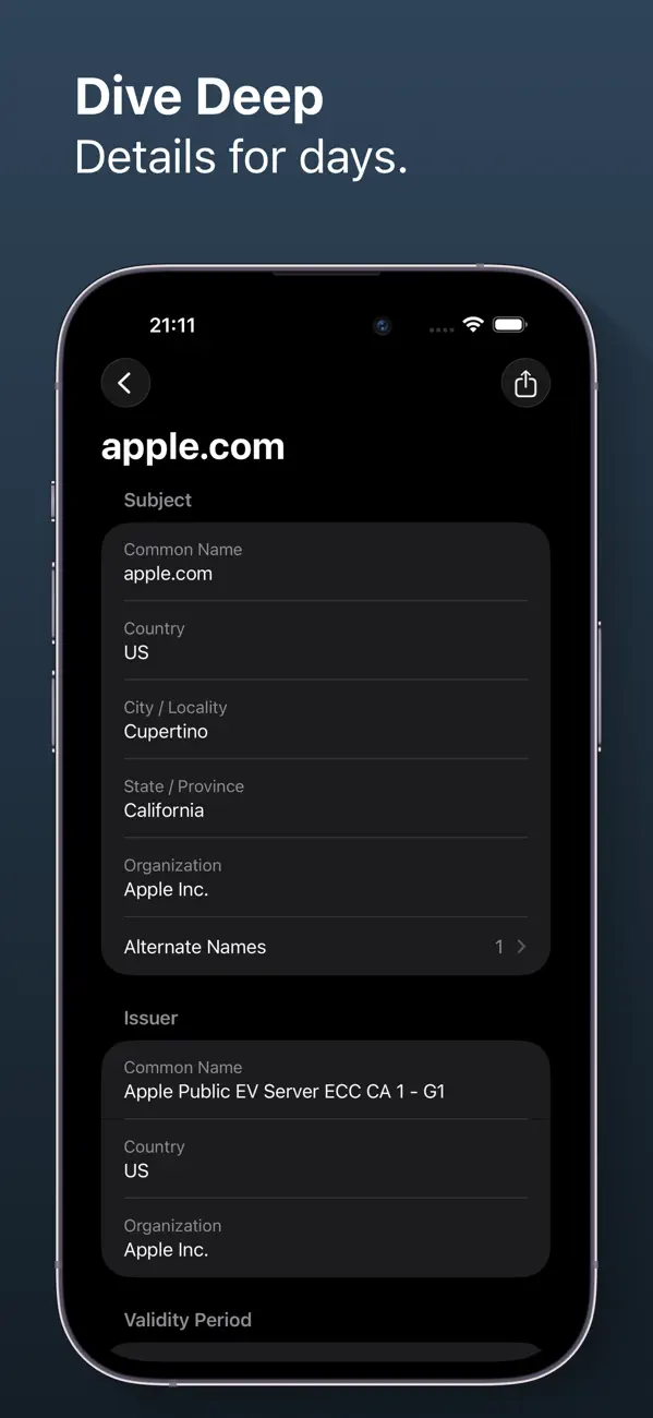 Screenshot #3 pour TLS Inspector