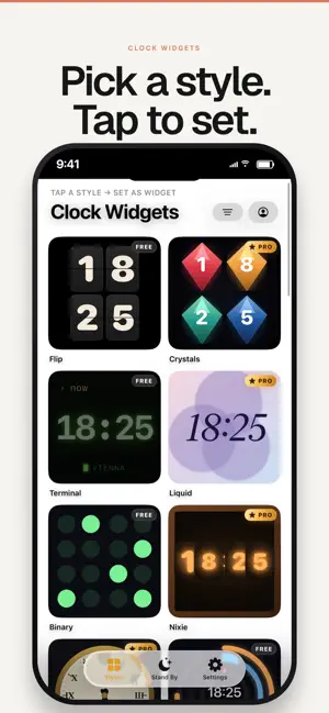 Clock Widgets: Flip & Digital screenshot 1