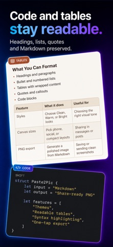 Paste2Pic: Markdown to Image Screenshot 2 of 7
