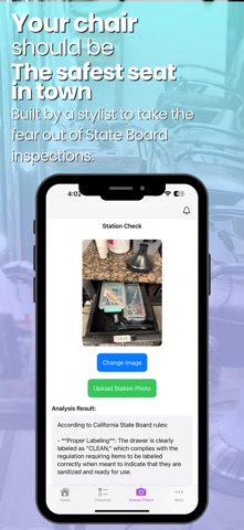 Salon Safety App iPhone screenshot