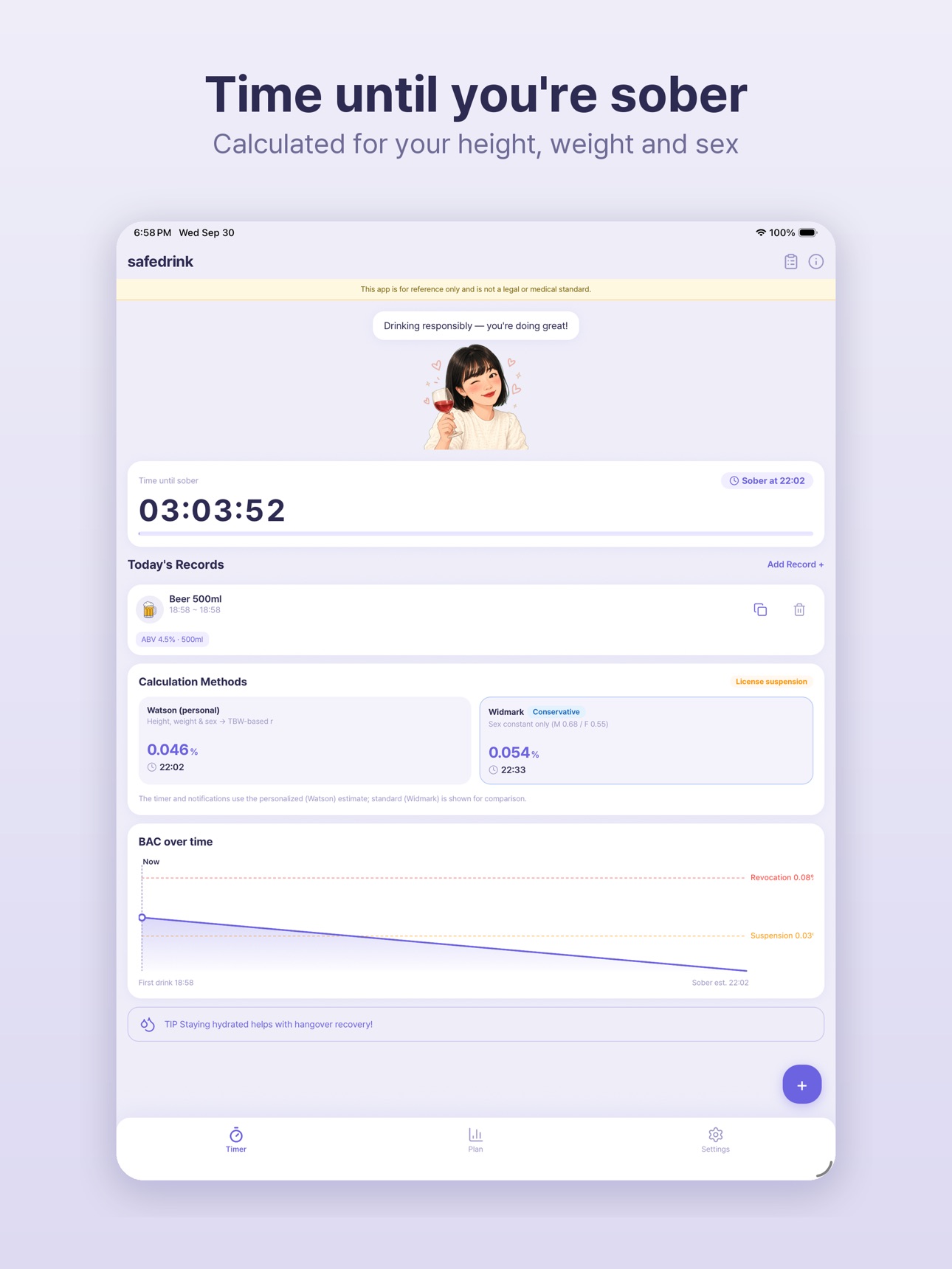 Screenshot 7 of Safedrink — Sober Up Timer