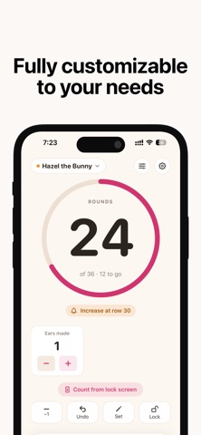 Stitch: Row Counter & Tracker iPhone screenshot