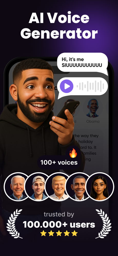 Fame Voice Generator & Changer screenshot 1