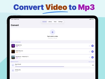 Video to Audio Converter ゜ iPad screenshot