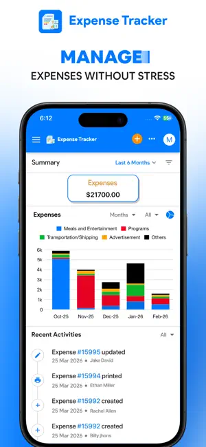 Business Expense Tracker App screenshot 1