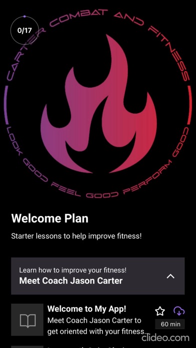 Screenshot 2 of Carter Combat and Fitness App
