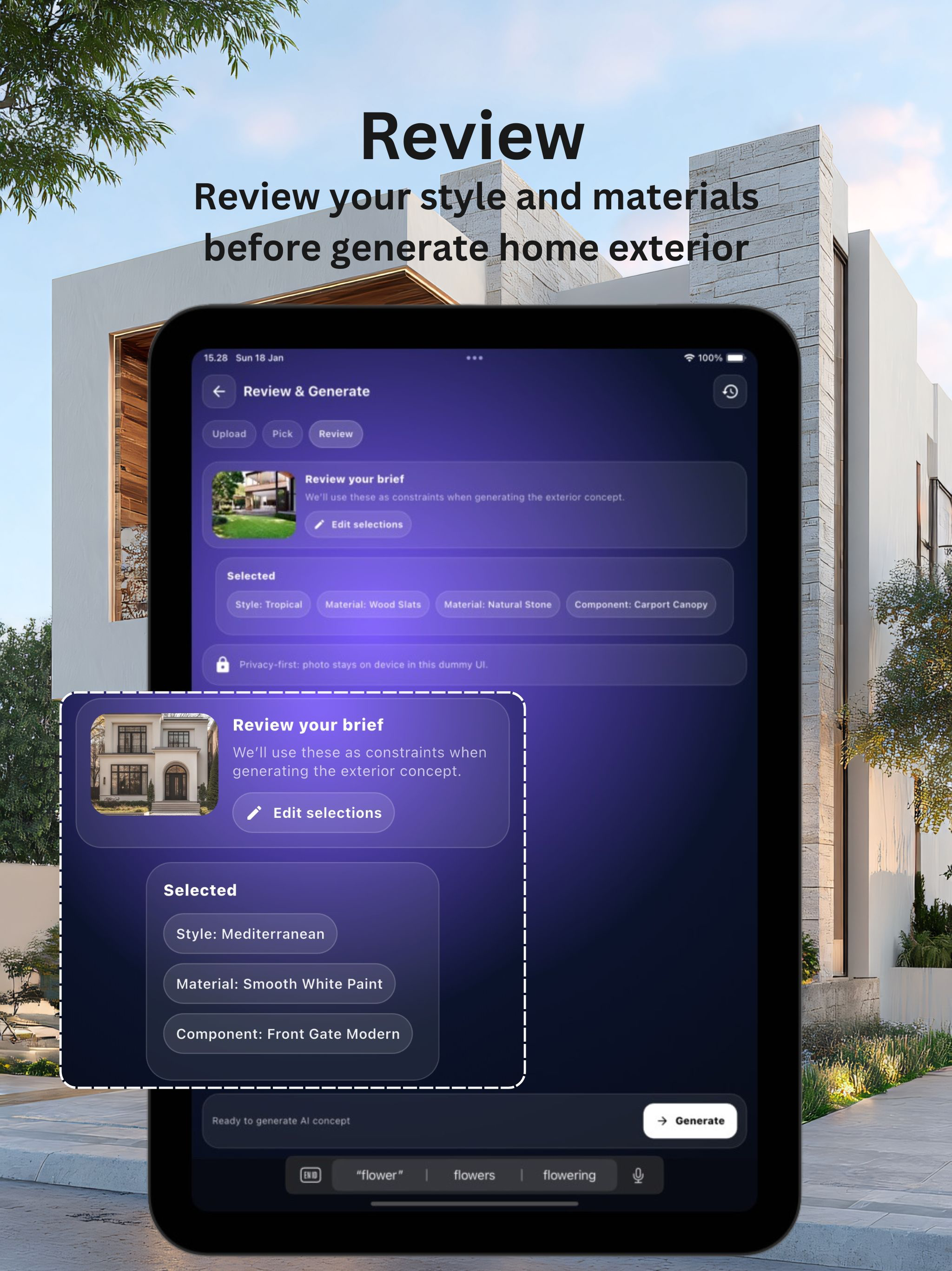 Exterior Ai : Home Landscape