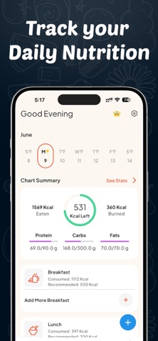 Macro AI - Calorie Calculator iPhone screenshot