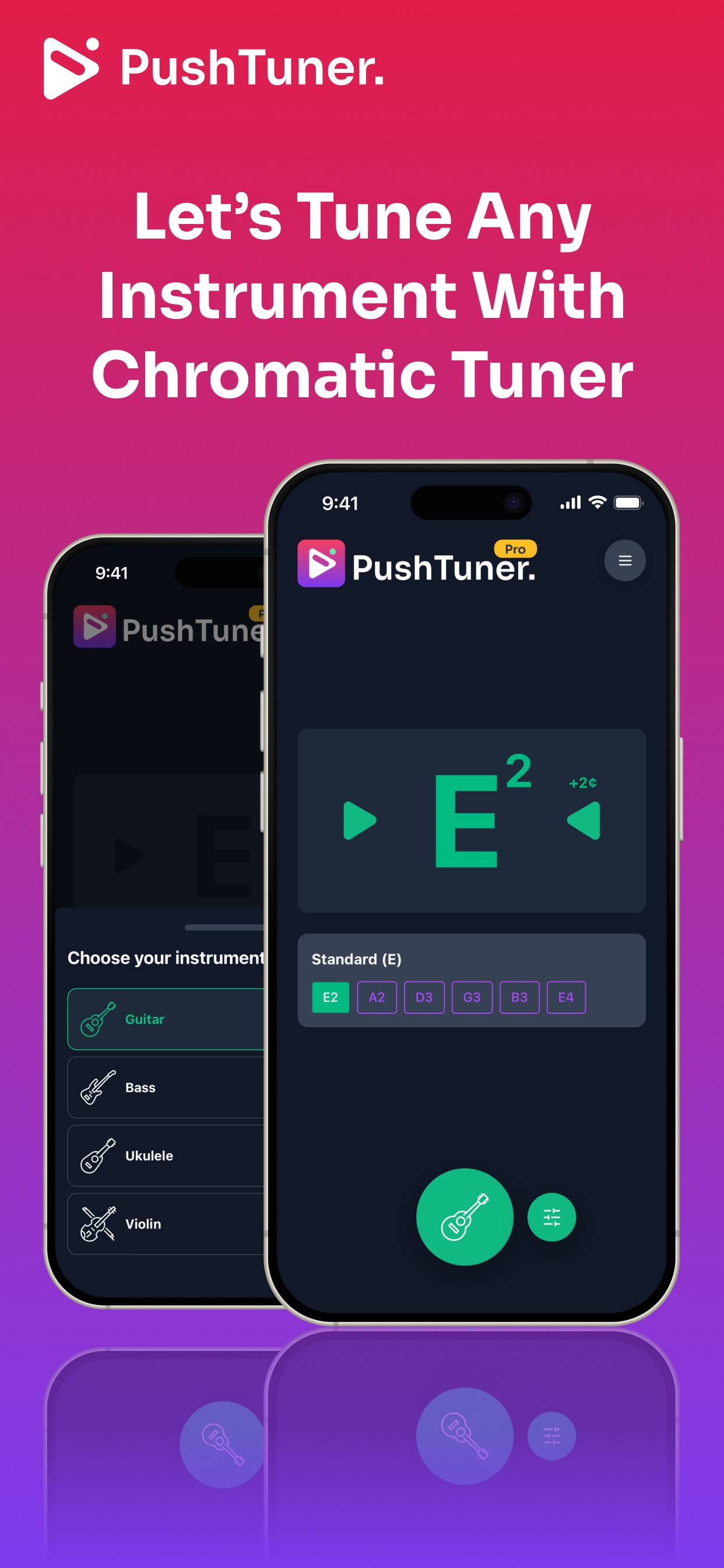 Screenshot 1 of Guitar Tuner: PushTuner