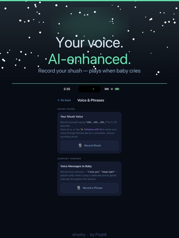 Shushy - Baby Monitor iPad screenshot