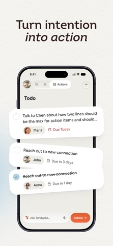 Tendwise screenshot