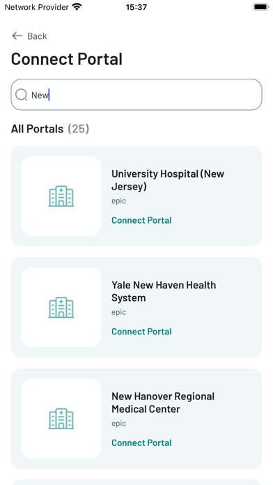 Curamei Patient Screenshot