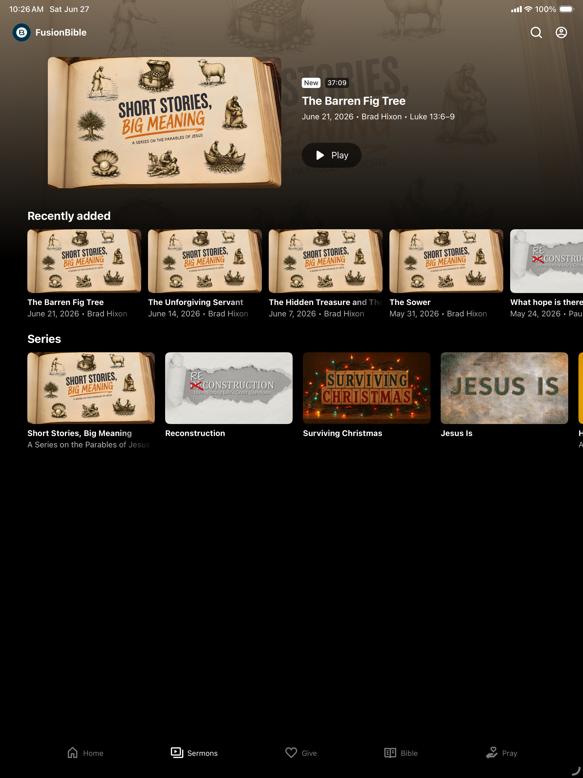 Fusion Bible Church screenshot 5
