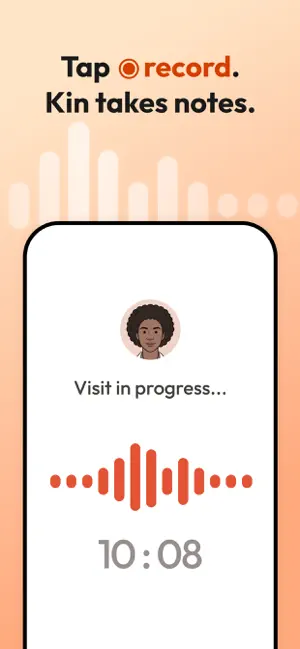 Kin - Record Doctor Visits iPhone screenshot 3
