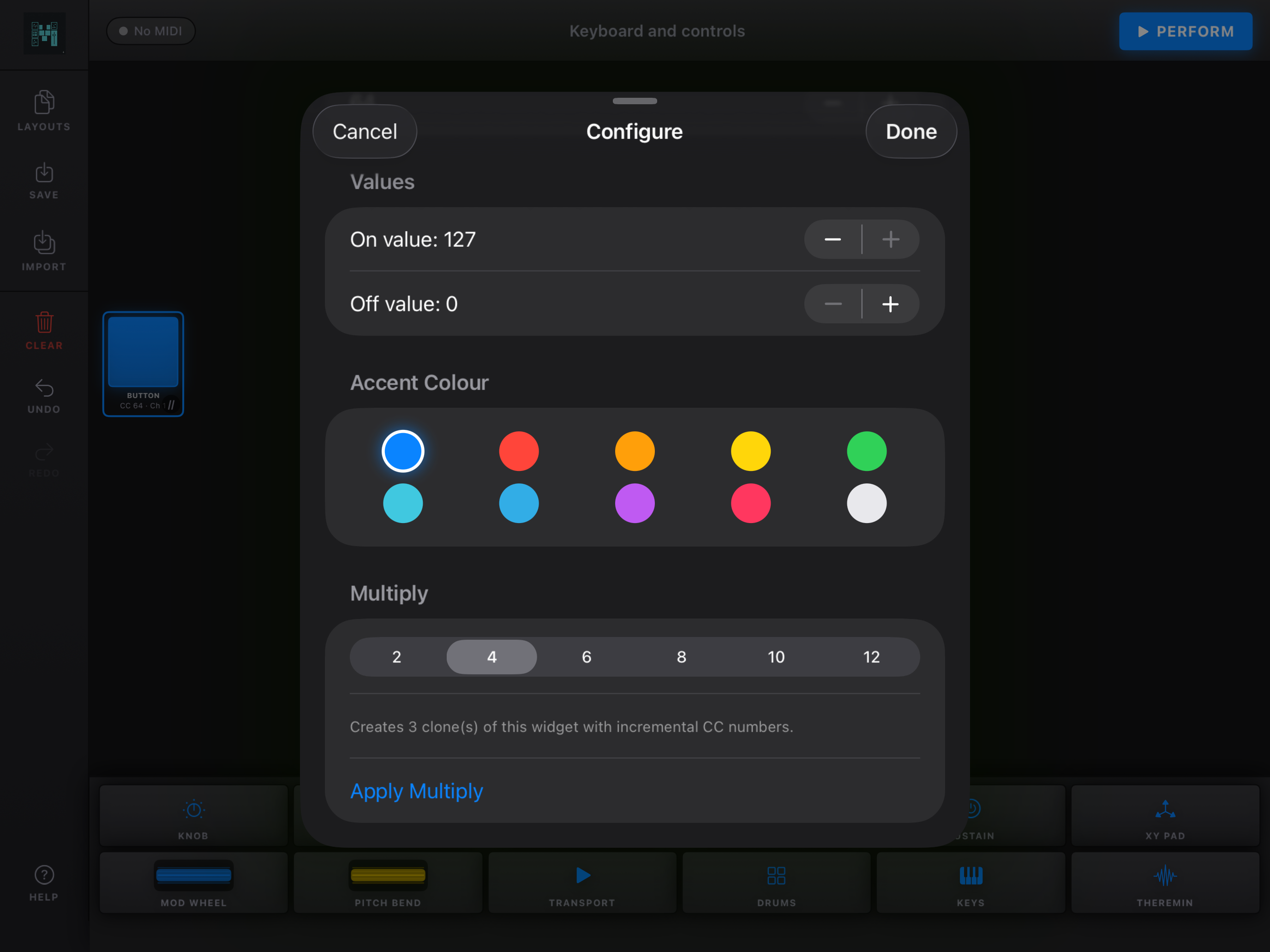 MIDI Layout screenshot 5