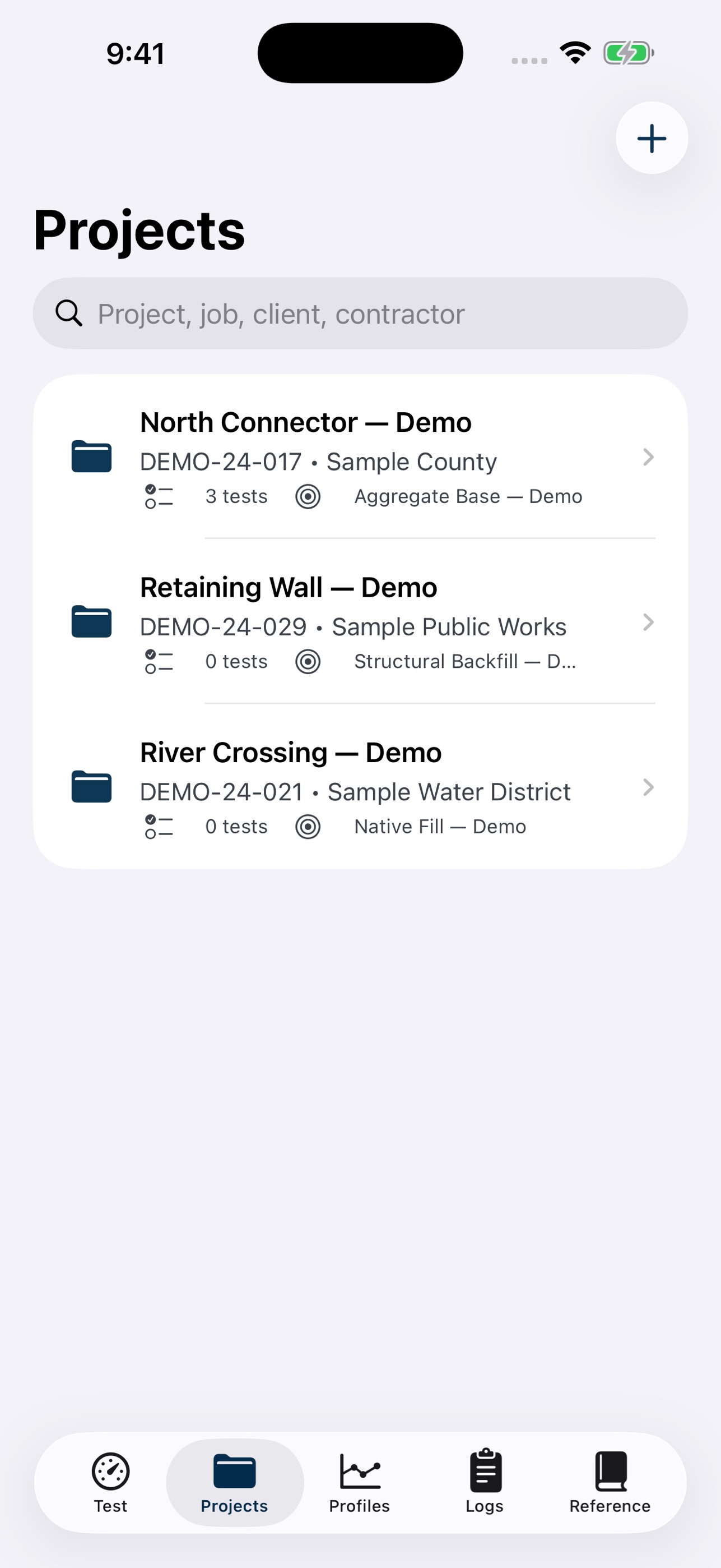 Screenshot 4 of Field Density Log