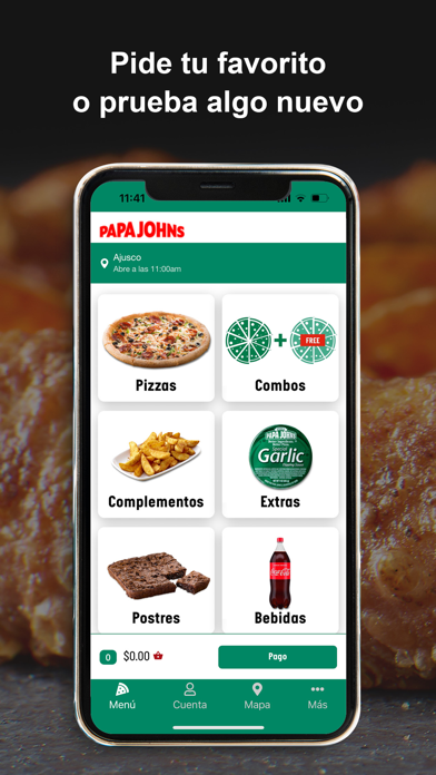Papa John's Pizza México Screenshot