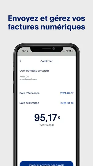 Capture d'écran de PayPal POS (ex Zettle) sur iPhone 4
