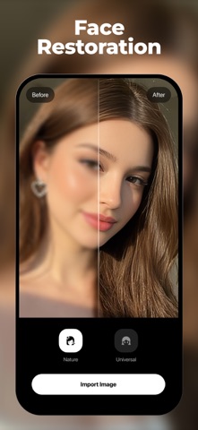 FotorPea - AI Photo Enhancer iPhone screenshot