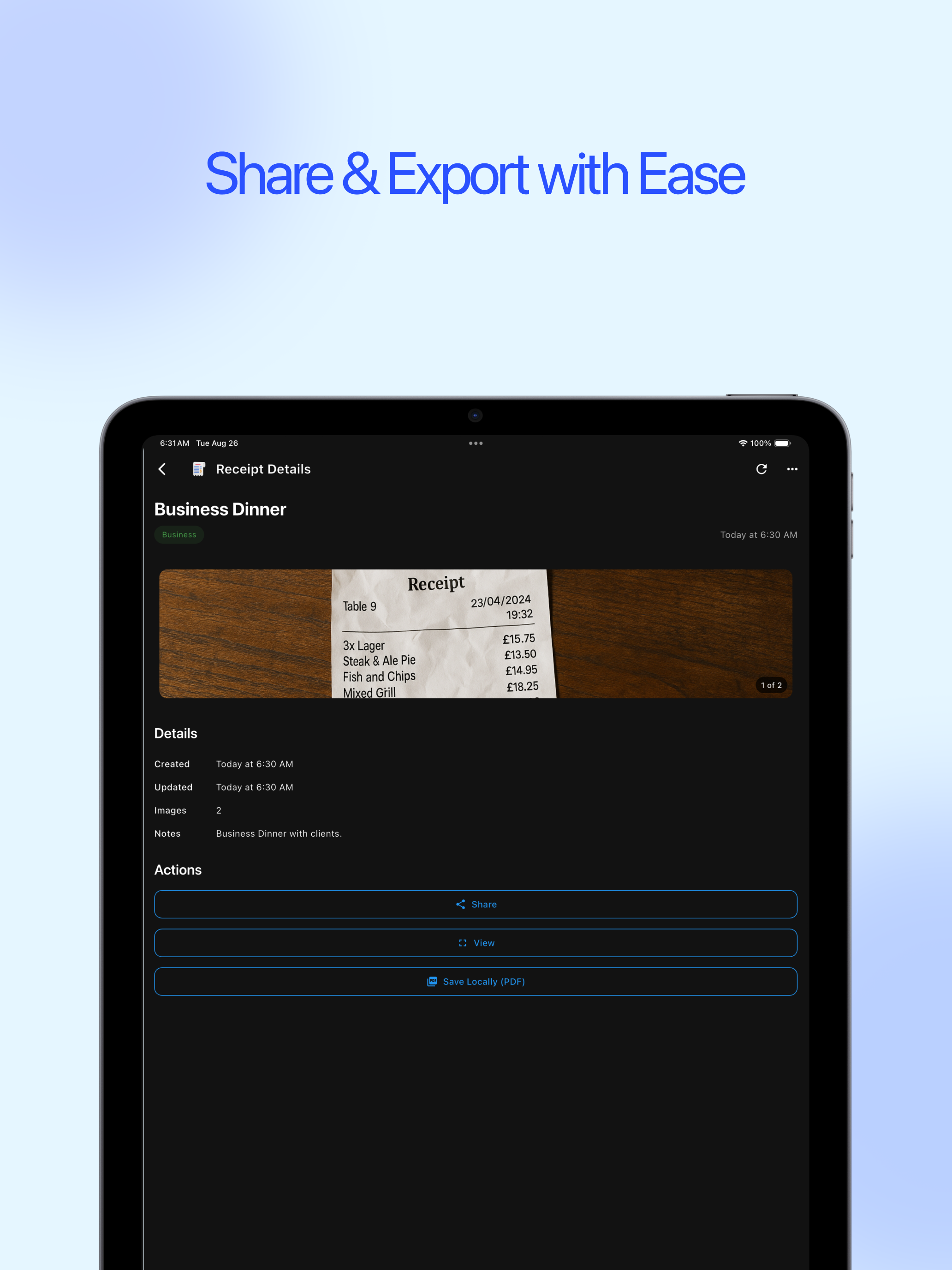 Receipt Collector: Scanner screenshot 10
