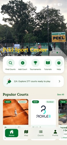Pickleball Court Finder iPhone screenshot