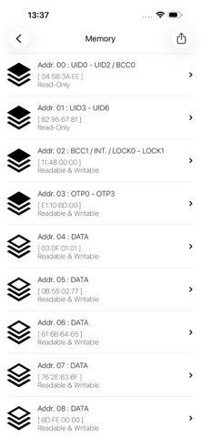 NFC Tools iPhone screenshot